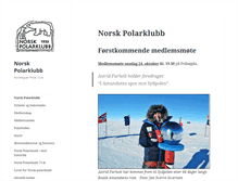 Tablet Screenshot of polarklubben.org